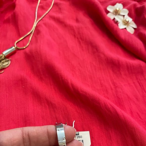 NWT Cache silver earrings with crystals, OS, $16 - Picture 3 of 3